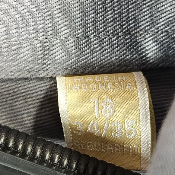 Mens Gray Michael Kors Dress Shirt Long Sleeve Button-Down Size 18 34/35 - Picture 7 of 11